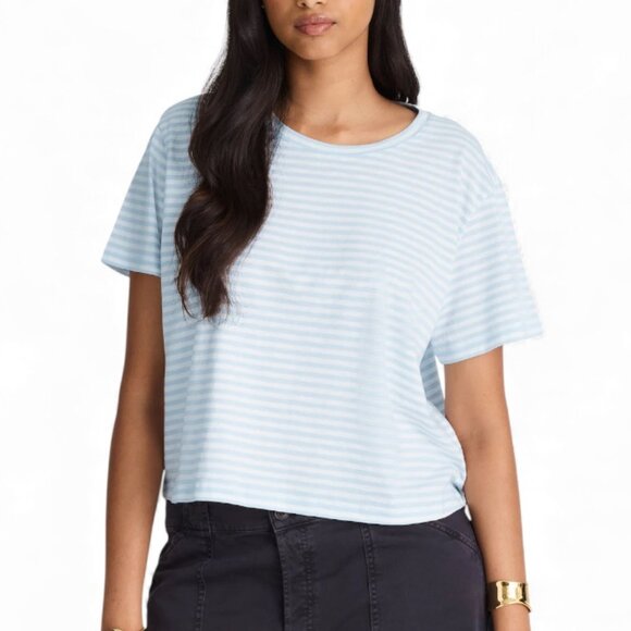 Madewell The Boxy-Crop Tee in Soft Slub Size Large - Picture 1 of 10